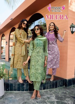 Meera vol 2 by Mystic 9 Premium quality capsule printed kurti pant dupatta catalogue readymade suit catalogs