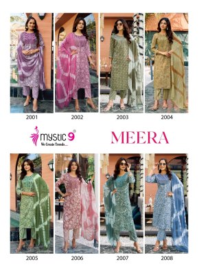 Meera vol 2 by Mystic 9 Premium quality capsule printed kurti pant dupatta catalogue readymade suit catalogs