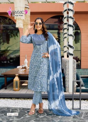 Meera vol 2 by Mystic 9 Premium quality capsule printed kurti pant dupatta catalogue readymade suit catalogs