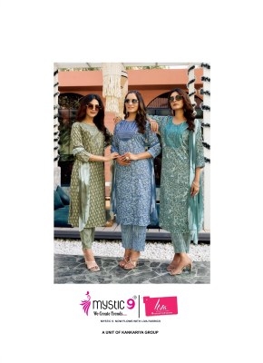 Meera vol 2 by Mystic 9 Premium quality capsule printed kurti pant dupatta catalogue readymade suit catalogs