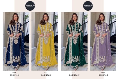 Mehboob tex by Designe no 1274 georgette with embroidered Pakistani suit catalogue at low rate  pakistani suit catalogs