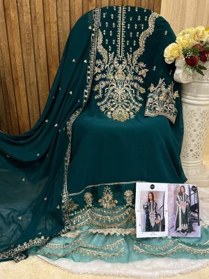 Mehboob tex by Designe no 1274 georgette with embroidered Pakistani suit catalogue at low rate  pakistani suit catalogs
