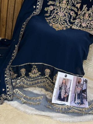 Mehboob tex by Designe no 1274 georgette with embroidered Pakistani suit catalogue at low rate  pakistani suit catalogs
