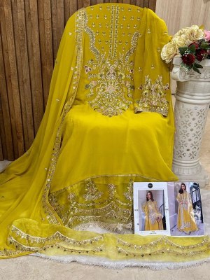 Mehboob tex by Designe no 1274 georgette with embroidered Pakistani suit catalogue at low rate  pakistani suit catalogs