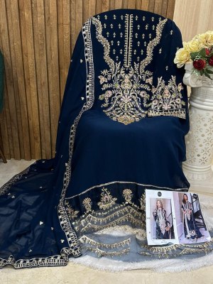 Mehboob tex by Designe no 1274 georgette with embroidered Pakistani suit catalogue at low rate  pakistani suit catalogs