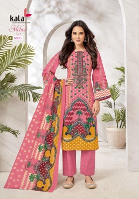 Meher vol 10 by Tarika Creation Premium cotton unstitched dress material catalogue at affordable rate dress material catalogs