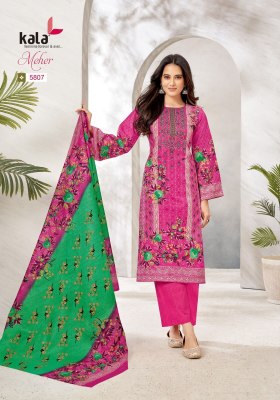 Meher vol 10 by Tarika Creation Premium cotton unstitched dress material catalogue at affordable rate dress material catalogs