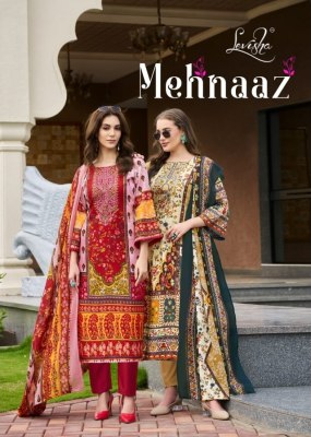 Mehnaaz by levisha Cambric cotton Pakistani Style Printed dress material catalogue at affordable rate dress material catalogs