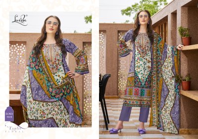 Mehnaaz by levisha Cambric cotton Pakistani Style Printed dress material catalogue at affordable rate dress material catalogs