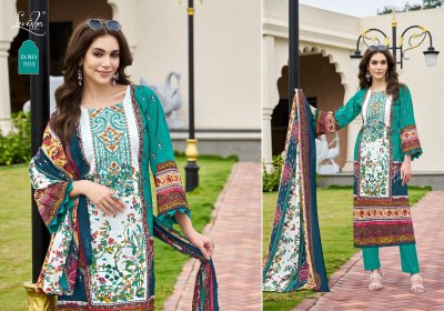 Mehnaaz by levisha Cambric cotton Pakistani Style Printed dress material catalogue at affordable rate dress material catalogs