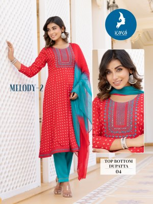 Melody 2 by Kaya reyon thread work fancy kurti catalogue at affordable rate kurtis catalogs