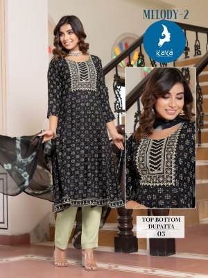 Melody 2 by Kaya reyon thread work fancy kurti catalogue at affordable rate kurtis catalogs