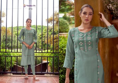 Melody by Vamika nx PV chanderi Fancy Top and bottom catalogue in low rate kurtis catalogs