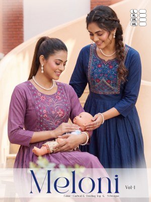 Meloni Feeding Top in Gadwal Plain Cotton with Embroidery Work wholesale catalogs