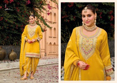 Meraki by Eba Lifestyle Simar Embroidered readymade suit collection with budget price readymade suit catalogs