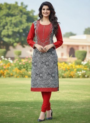 Mf Basics Bulk Kurti Catalog Cotton Fancy Fabrics And Embroidery wholesale kurtis catalogs