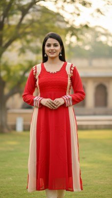 Mf Sajni Vol 1 Georgette Kurti Top with Fancy Handwork Premium Ethnic Wear Wholesale kurtis catalogs