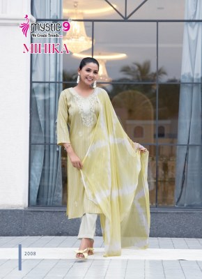 Mihika vol 2 by Mystic 9 Premium quality kurti pant with dupatta catalogue at affordable rate readymade suit catalogs