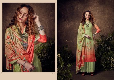 Milano by Belliza pure cotton muslin digital printed unstitched suit catalogue at affordable rate  salwar kameez catalogs