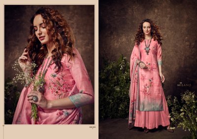 Milano by Belliza pure cotton muslin digital printed unstitched suit catalogue at affordable rate  salwar kameez catalogs