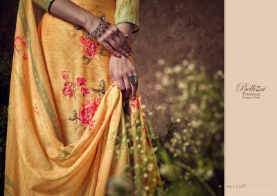 Milano by Belliza pure cotton muslin digital printed unstitched suit catalogue at affordable rate  salwar kameez catalogs
