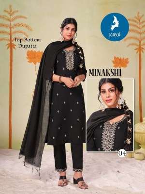 Minakshi by Kaya Super quality straight cut readymade suit catalogue at affordable rate readymade suit catalogs