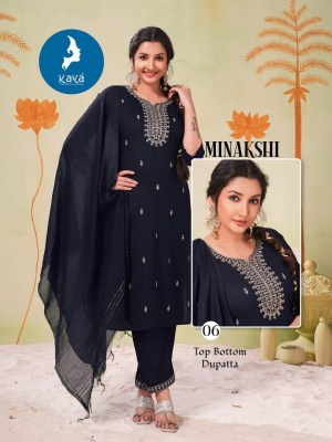 Minakshi by Kaya Super quality straight cut readymade suit catalogue at affordable rate readymade suit catalogs