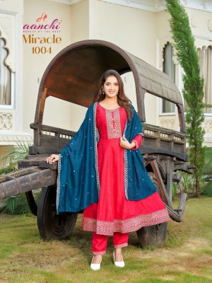 Miracle by Aanchi Vichitra flair kali readymade suit collection at low price readymade suit catalogs