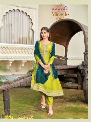 Miracle by Aanchi Vichitra flair kali readymade suit collection at low price readymade suit catalogs