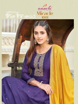 Miracle by Aanchi Vichitra flair kali readymade suit collection at low price readymade suit catalogs
