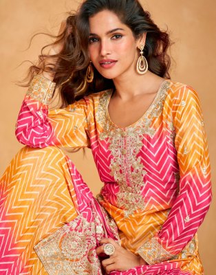Mirror by Lily and lali Premium Palazzo suit with dupatta catalogue at affordable rate readymade suit catalogs