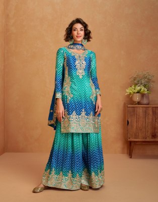 Mirror by Lily and lali Premium Palazzo suit with dupatta catalogue at affordable rate readymade suit catalogs