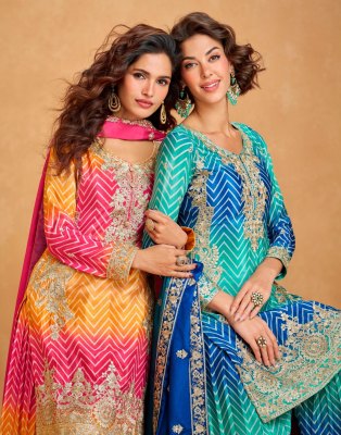 Mirror by Lily and lali Premium Palazzo suit with dupatta catalogue at affordable rate readymade suit catalogs
