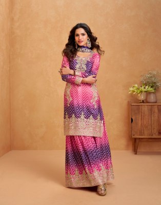 Mirror by Lily and lali Premium Palazzo suit with dupatta catalogue at affordable rate readymade suit catalogs