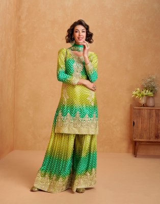 Mirror by Lily and lali Premium Palazzo suit with dupatta catalogue at affordable rate readymade suit catalogs