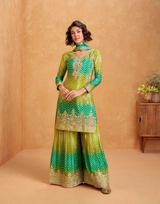 Mirror by Lily and lali Premium Palazzo suit with dupatta catalogue at affordable rate readymade suit catalogs