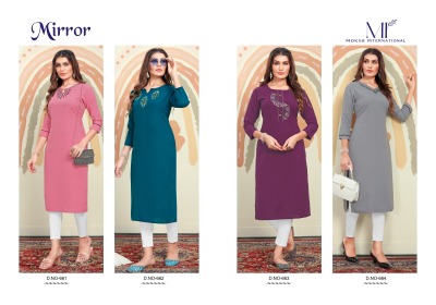 Mirror vol 1 present Maaza cotton Handwork with Pocket kurti catalogue at affordable rate kurtis catalogs