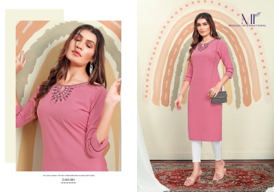 Mirror vol 1 present Maaza cotton Handwork with Pocket kurti catalogue at affordable rate kurtis catalogs