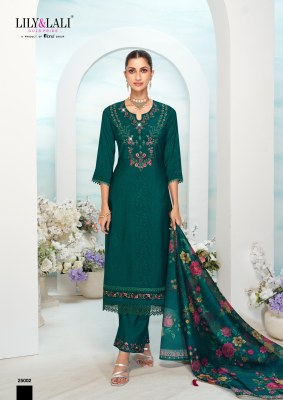 Mishka by Lily and lali Embroidered Fancy Kurti pant with Dupatta collection at affordable rate readymade suit catalogs