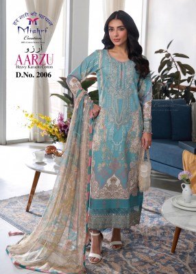 Mishri Creation Aarzu Vol 2 Karachi Style Pure Cotton Dress Material dress material catalogs