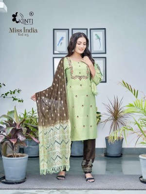 Miss India 5 by Kinti Top Pant and Dupatta set catalogue buy wholesale rate  Kinti Kurti catalogue