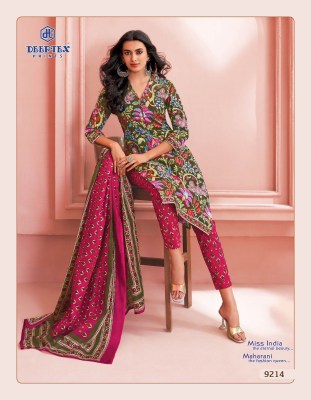 Miss India Vol 92 by Deeptex Unstitched Pure Cotton Printed dress material catalogue at affordable rate salwar kameez catalogs