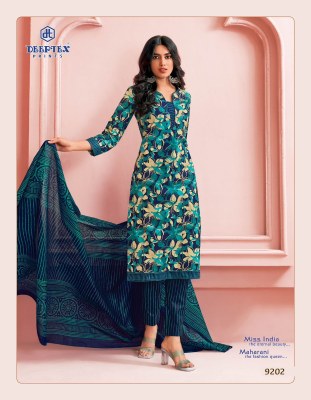 Miss India Vol 92 by Deeptex Unstitched Pure Cotton Printed dress material catalogue at affordable rate salwar kameez catalogs