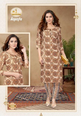 Miss World Ananta Vol 1 pure cotton Kurti With Pant set catalogue wholesale rate  kurtis catalogs
