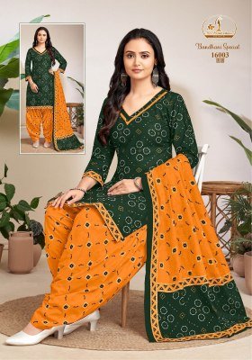 Miss World Bandhani Special Vol16 Pure Cotton Readymade Patiala Dress with Printed Dupatta Wholesale kurtis catalogs