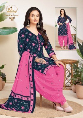 Miss World Bandhani Special Vol16 Pure Cotton Readymade Patiala Dress with Printed Dupatta Wholesale kurtis catalogs