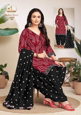 Miss World Bandhani Special Vol16 Pure Cotton Readymade Patiala Dress with Printed Dupatta Wholesale kurtis catalogs