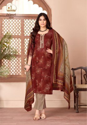 Miss World Choice Jaipuri Vol 2 Pure Cotton Readymade Suit Set readymade suit catalogs