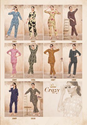 Miss World Crazy Vol 1 Pure Cotton Printed Cord Set for Women Wholesale co ord set catalogs