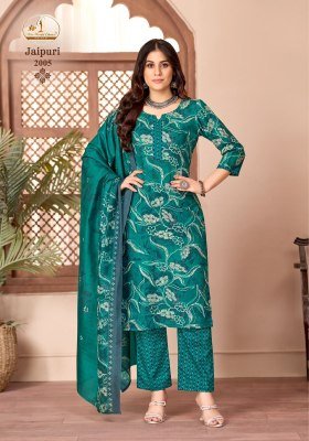 Miss World Jaipuri Vol 2 Cotton Kurti Pant Set with Dupatta (L–3XL) kurti pant with dupatta Catalogs